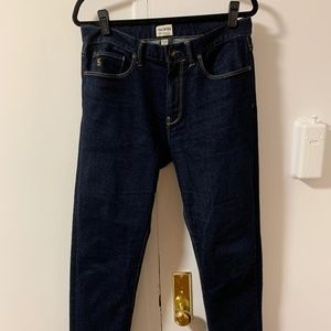 Todd Snyder 32 waist 34 length Dark Straight Cut Stretch Jeans